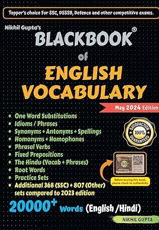 BlackBook of English Vocabulary May 2024 by Nikhil Gupta